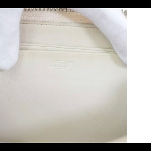 COACH Signature Canvas leather round zip wallet - Picture 6 of 8